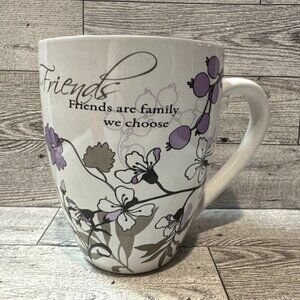 MARK MY WORDS Fiends Are Family 5x4" Ceramic Coffee Mug 2013 Floral Purple